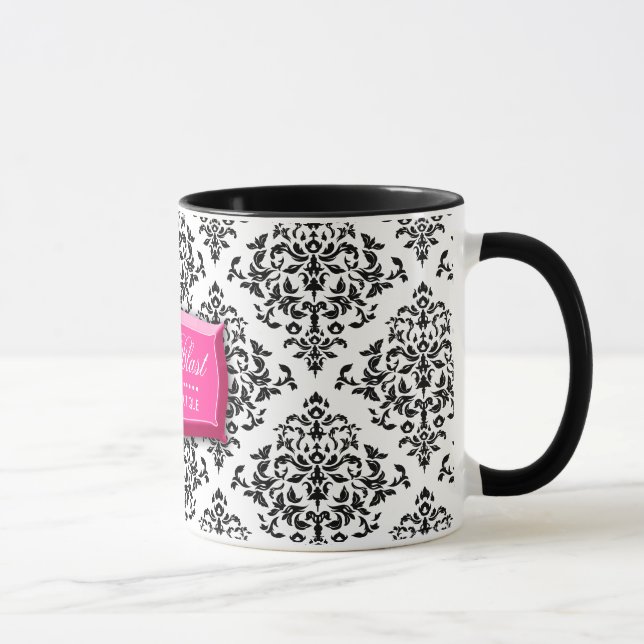 caneca de café do damasco da explosão 311-Pink (Direita)