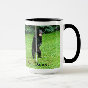 Caneca de café do dançarino de Cub de urso preto