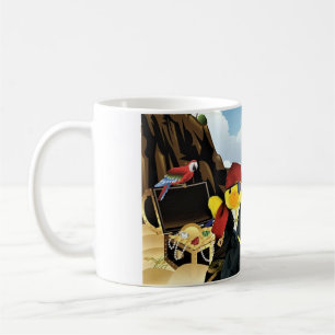 Caneca de café do Danny Duck o Pirata