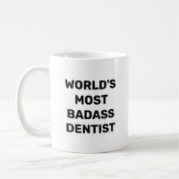 Caneca de Café do Dentista Mais Bad do Mundo