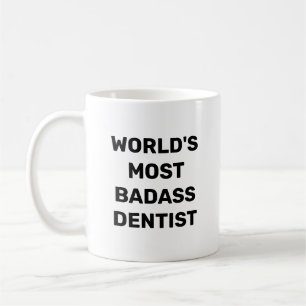 Caneca de Café do Dentista Mais Bad do Mundo