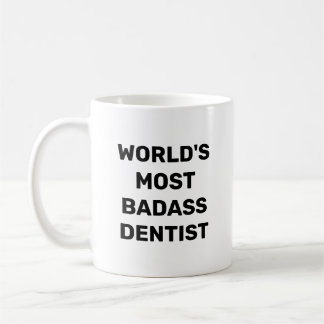 Caneca de Café do Dentista Mais Bad do Mundo