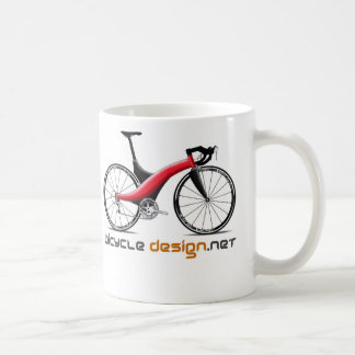 Caneca de café do design da bicicleta