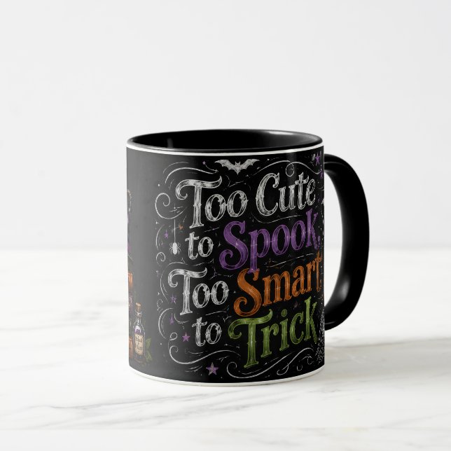 Caneca de Café do Dia das Bruxas para Professores  (Frente Esquerda)