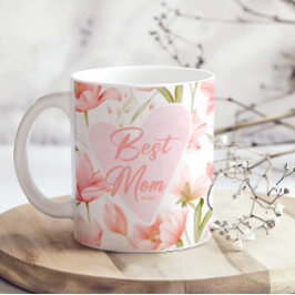 Caneca de Café do Dia das Mães Melhor Mãe do Mundo