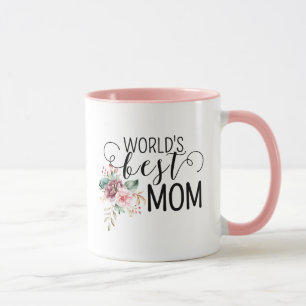 Caneca de café do Dia das Mães Melhor Mãe do Mundo