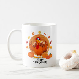 Caneca de café do Dia de Ação de Graças Feliz