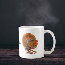 Caneca de Café do Dia de Ação de Graças Peru