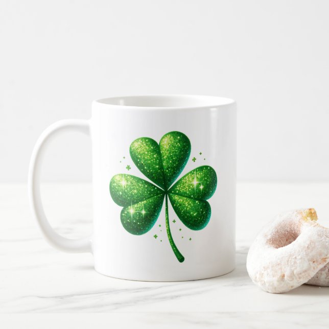 Caneca de café do Dia de São Patrício (Com Donut)