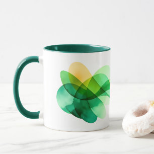 Caneca de Café do Dia de São Patrício com Ondas Ve