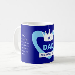 Caneca de café do Dia dos Pais Azul