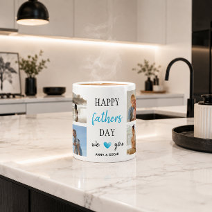 Caneca de Café do Dia dos Pais Fotos Personaliza