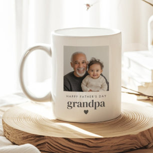 Caneca de Café do Dia dos Pais para Vovô com Foto
