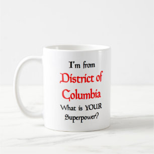 caneca de café do distrito de columbia