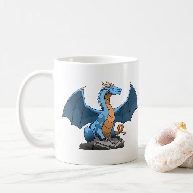 Caneca de Café do Dragão (Com Donut)