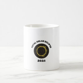 Caneca de Café do Eclipse Solar Total de 2026