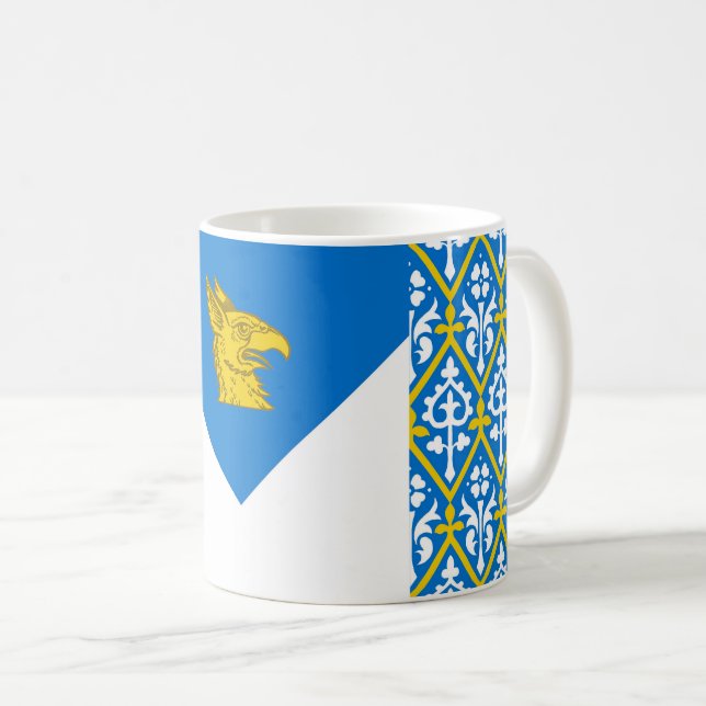 Caneca de Café do Emblema da População da Baronial (Frente Esquerda)