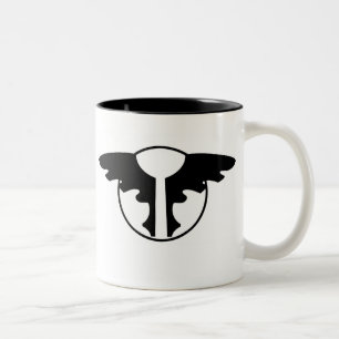 Caneca de café do emblema do Jackdaw