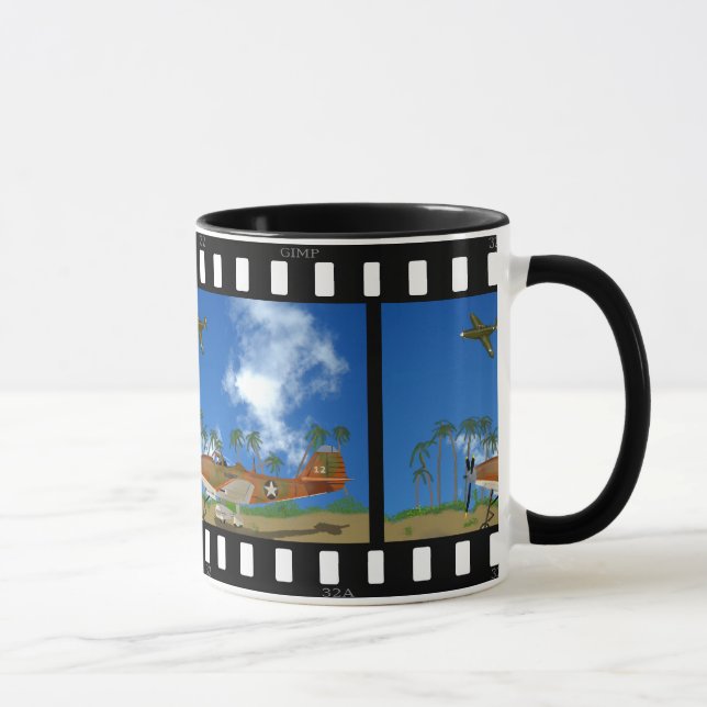 Caneca de café do fã de filme da guerra (Direita)
