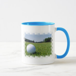 Caneca de café do fairway do golfe