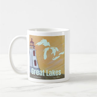 Caneca de Café do Farol dos Grandes Lagos
