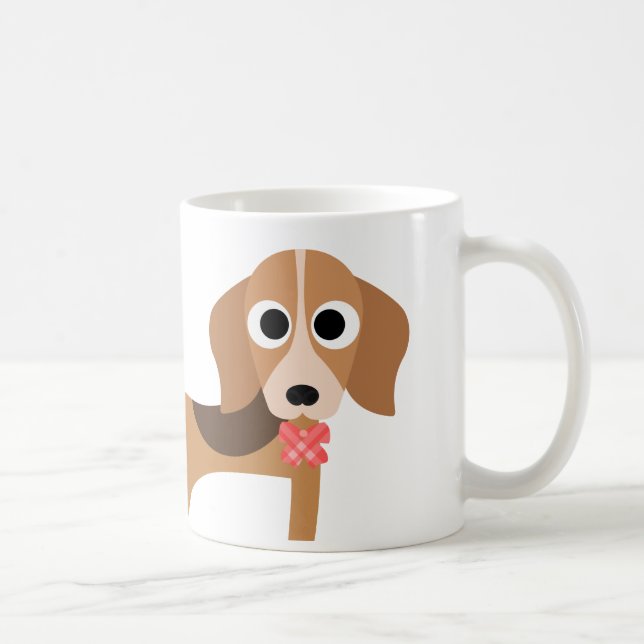 Caneca de café do filhote de cachorro do cão do (Direita)