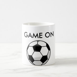 Caneca de café do futebol