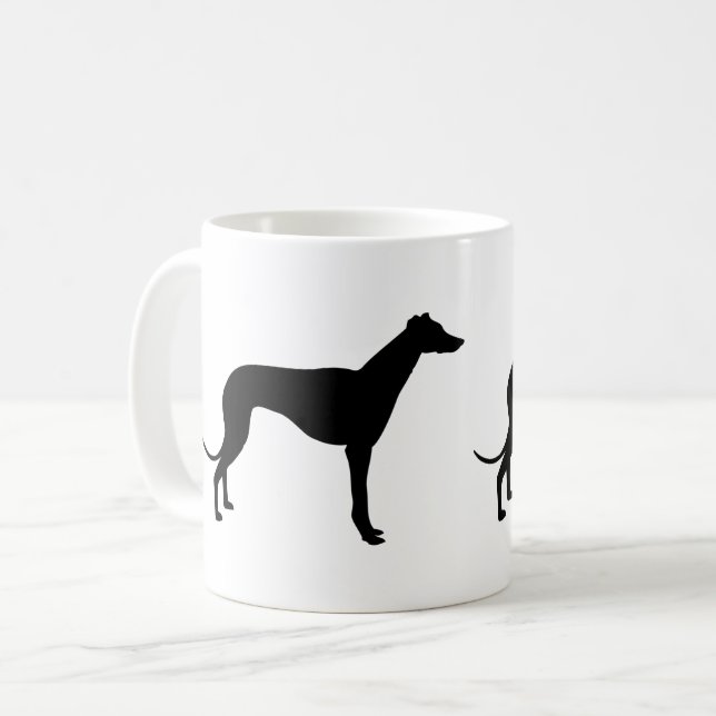 Caneca de café do galgo (Frente Esquerda)