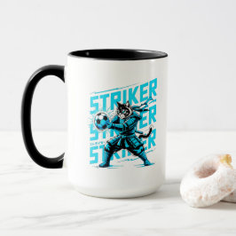 Caneca de Café do Gato de Futebol Energético