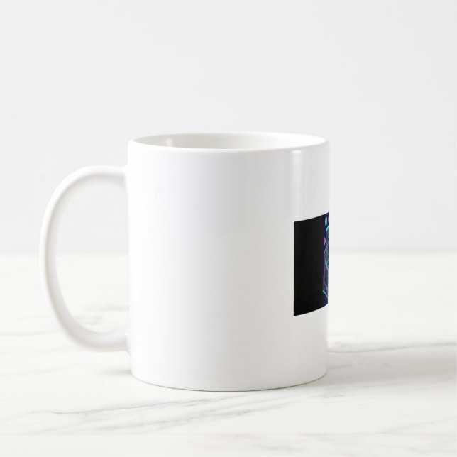 Caneca de Café do Gato Kawaii Coder | Gato Program (Esquerda)