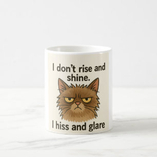 Caneca de Café do Gato Mal-Humorado