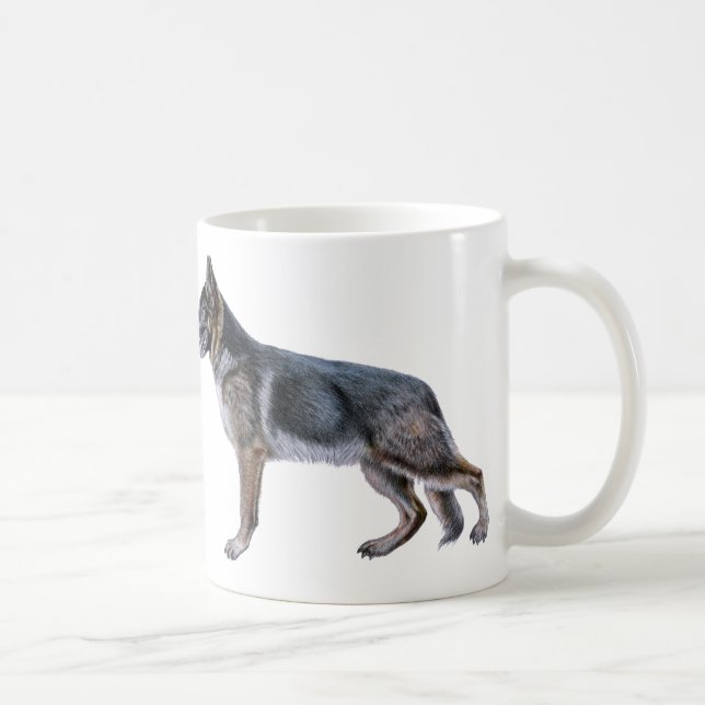 Caneca de café do german shepherd (Direita)