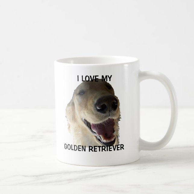 Caneca de café do golden retriever (Direita)