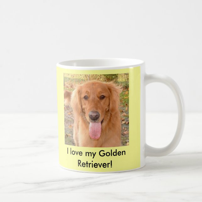 Caneca de café do golden retriever (Direita)