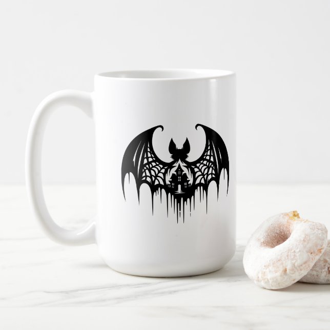 Caneca de Café do Halloween (Com Donut)