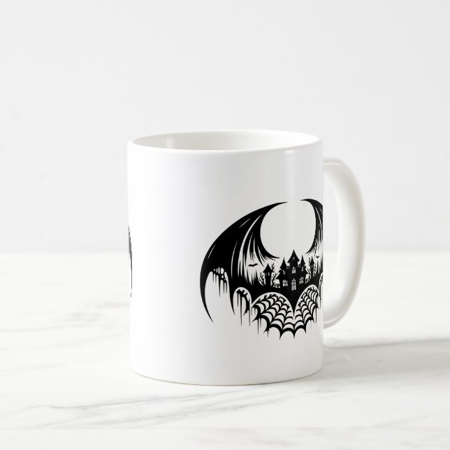 Caneca de Café do Halloween (Frente Esquerda)