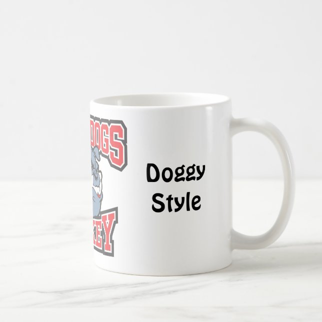 Caneca de café do hóquei dos buldogues (Direita)