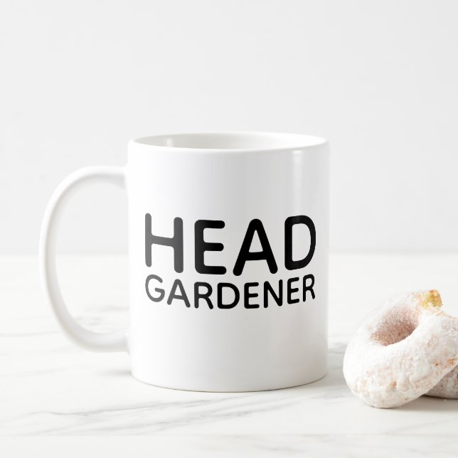 Caneca de café do jardineiro chefe (Com Donut)