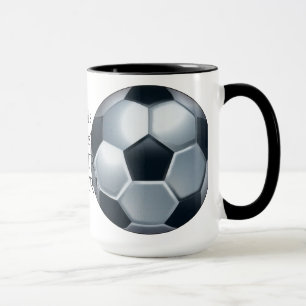 Caneca de café do jogador de futebol do mundo a