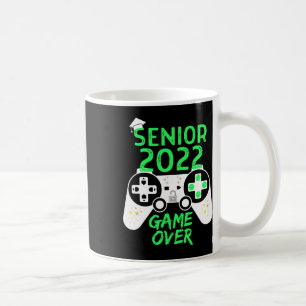 Caneca De Café Do jogador verde de videogame sênior de 2022 sobre