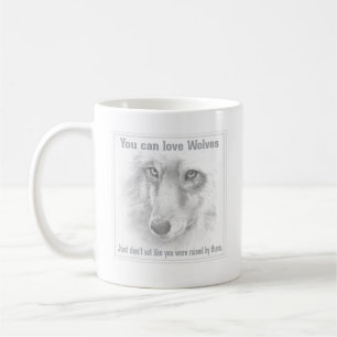 Caneca de café do lobo