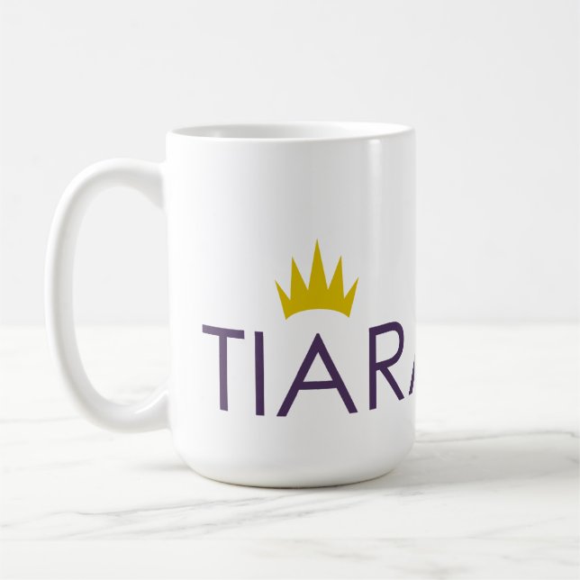 Caneca de café do logotipo da tiara (Esquerda)
