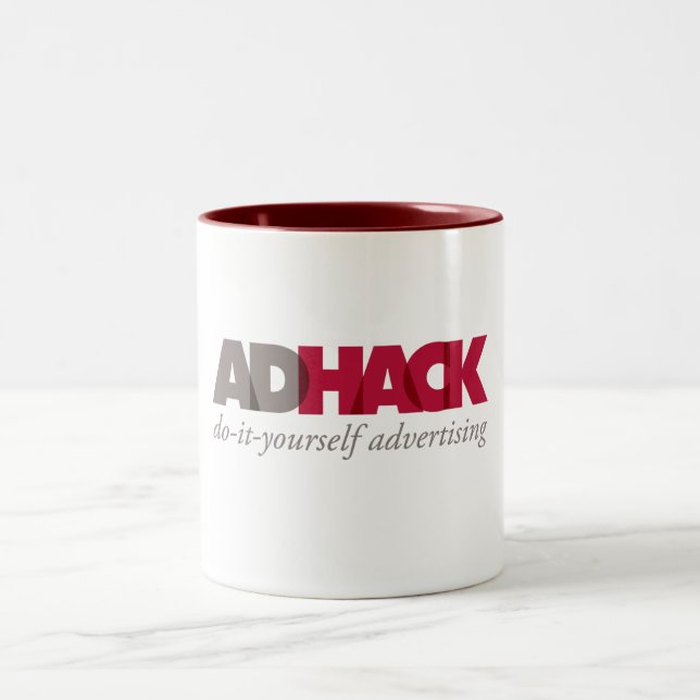 Caneca de café do logotipo de AdHack (Centro)
