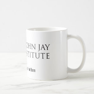 Caneca de café do logotipo do instituto de John