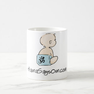 Caneca de café do Mama Dizer OM (menino)