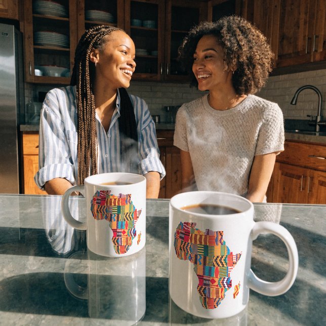 Caneca de Café do Mapa da África (Criador carregado)