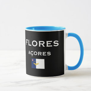 Caneca de café do mapa de Flores Açores