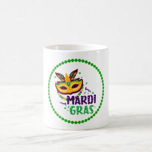 Caneca de Café do Mardi Gras