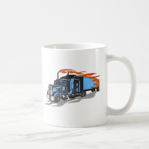 Caneca De Café Do martelo camionista para baixo