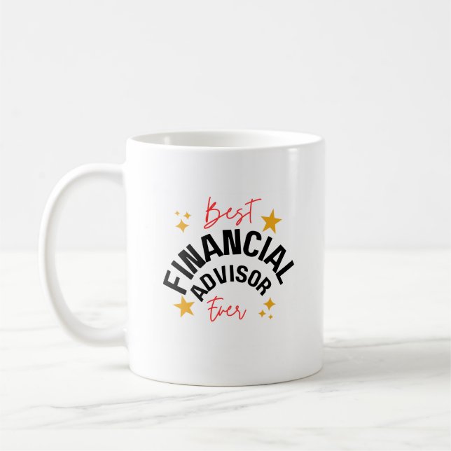 Caneca de café do Melhor Consultor Financeiro (Esquerda)